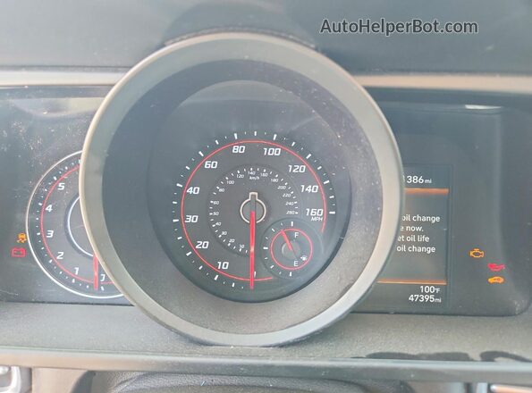 KMHLM4AG7PU606141 2023 HYUNDAI ELANTRA Red Instrument cluster view
