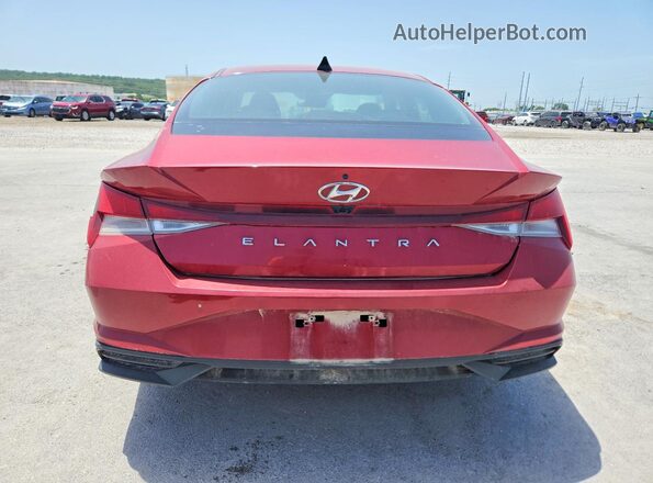 KMHLM4AG7PU606141 2023 HYUNDAI ELANTRA Red Rear view