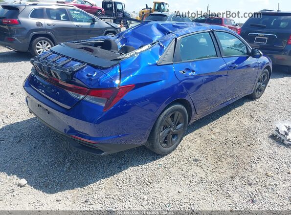 KMHLM4AG9MU093003 2021 HYUNDAI ELANTRA Синий Задняя правая четверть