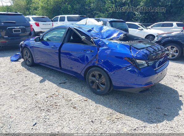 KMHLM4AG9MU093003 2021 HYUNDAI ELANTRA Синий Задняя левая четверть