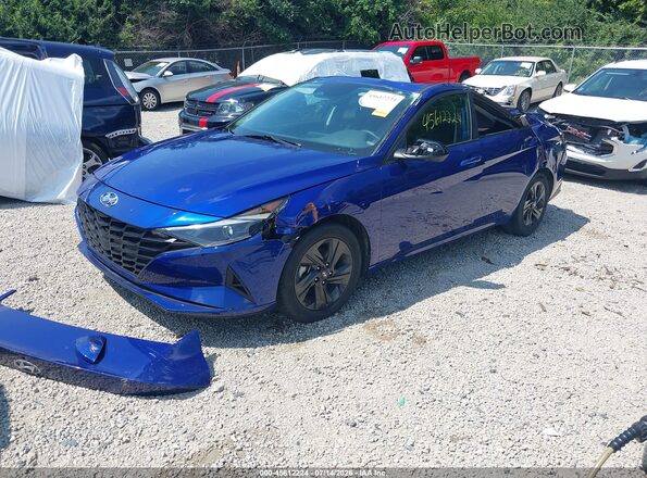 KMHLM4AG9MU093003 2021 HYUNDAI ELANTRA Синий Передняя левая четверть
