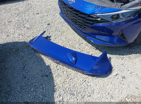 KMHLM4AG9MU093003 2021 HYUNDAI ELANTRA Синий Вид щитка приборов