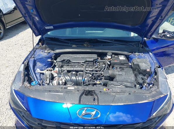KMHLM4AG9MU093003 2021 HYUNDAI ELANTRA Синий Вид сзади