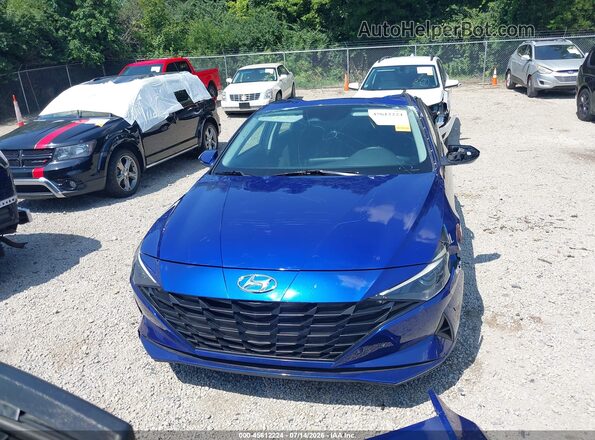 KMHLM4AG9MU093003 2021 HYUNDAI ELANTRA Синий Вид задней части салона