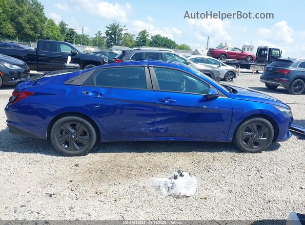 KMHLM4AG9MU093003 2021 HYUNDAI ELANTRA Синий Панорамный вид салона 360°