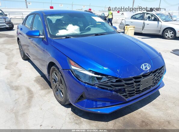 KMHLM4AG9PU586250 2023 HYUNDAI ELANTRA Blue Front view
