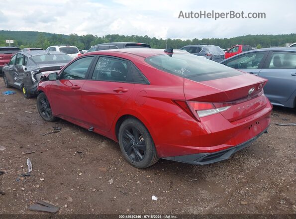KMHLM4AGXMU128096 2021 HYUNDAI ELANTRA Красный Задняя левая четверть