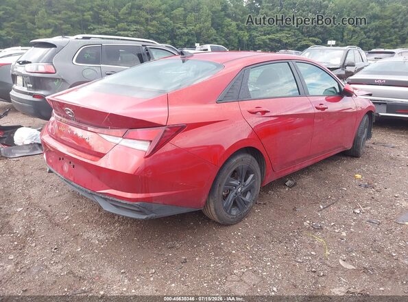 KMHLM4AGXMU128096 2021 HYUNDAI ELANTRA Красный Задняя правая четверть