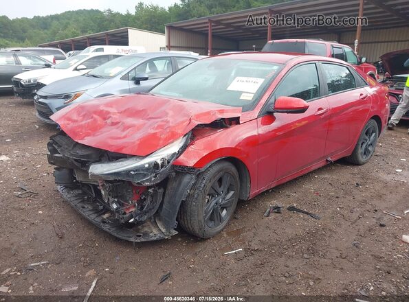 KMHLM4AGXMU128096 2021 HYUNDAI ELANTRA Красный Передняя левая четверть