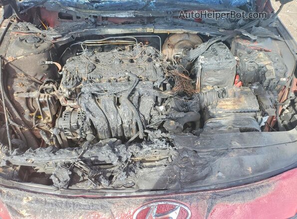 KMHLM4AGXMU145707 2021 HYUNDAI ELANTRA Красный Вид задней части салона