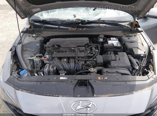 KMHLM4AGXMU182143 2021 HYUNDAI ELANTRA Silver Հետևի տեսք