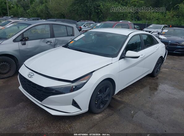 KMHLM4AJ4MU004059 2021 HYUNDAI ELANTRA HYBRID White Przód lewy