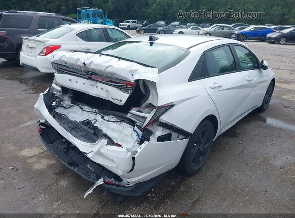 KMHLM4AJ4MU004059 2021 HYUNDAI ELANTRA HYBRID White Tył prawy