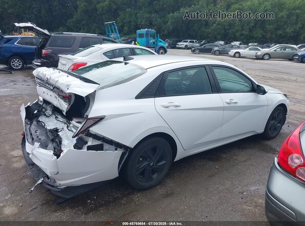 KMHLM4AJ4MU004059 2021 HYUNDAI ELANTRA HYBRID White Widok wnętrza 360 stopni