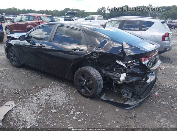 KMHLM4AJ4MU008855 2021 HYUNDAI ELANTRA HYBRID Black Задня ліва чверть