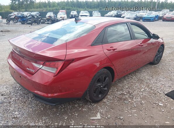 KMHLM4AJ4PU034568 2023 HYUNDAI ELANTRA HYBRID Red Trasero derecho