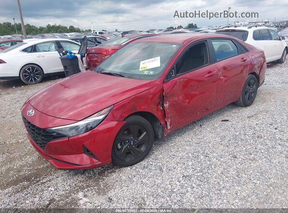 KMHLM4AJ4PU034568 2023 HYUNDAI ELANTRA HYBRID Red Vista tres cuartos delantera izquierda