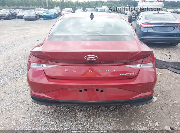 KMHLM4AJ4PU034568 2023 HYUNDAI ELANTRA HYBRID Red 