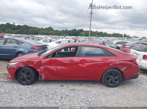 KMHLM4AJ4PU034568 2023 HYUNDAI ELANTRA HYBRID Red Vista interior de 360 grados