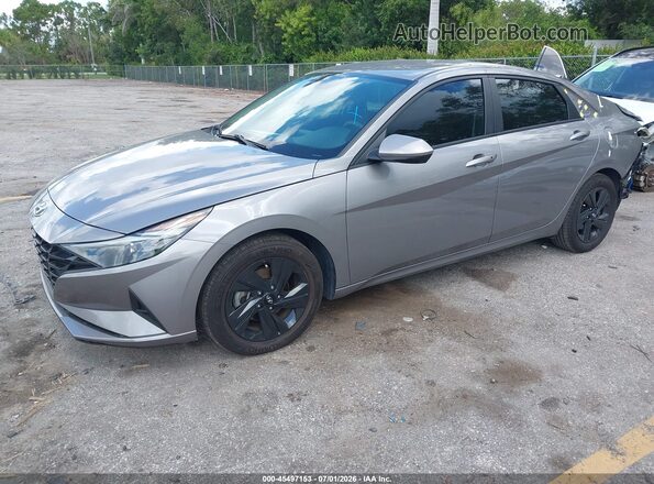KMHLM4AJ4PU088159 2023 HYUNDAI ELANTRA HYBRID Gray Առջևի ձախ երեք քառորդ տեսարան