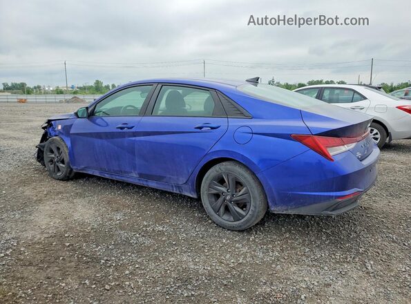 KMHLM4AJ5NU012480 2022 HYUNDAI ELANTRA Blue უკანა მარცხენა