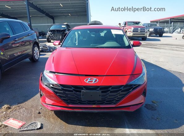 KMHLM4AJ6NU030888 2022 HYUNDAI ELANTRA HYBRID Red Вид щитка приладів