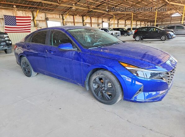 KMHLM4AJ8PU042771 2023 HYUNDAI ELANTRA Blue Передня права чверть