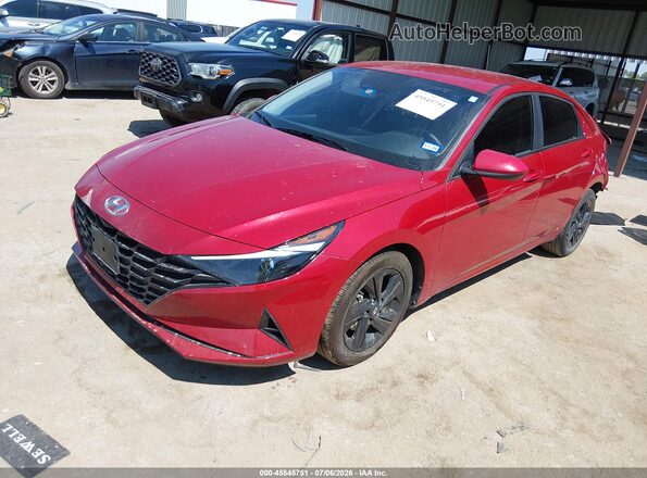 KMHLM4AJ9PU045985 2023 HYUNDAI ELANTRA HYBRID Красный Передняя левая четверть