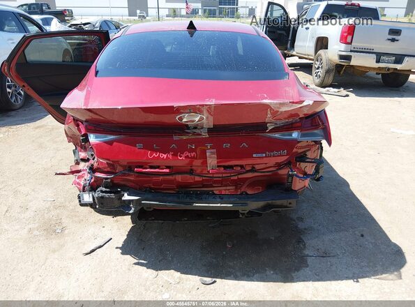 KMHLM4AJ9PU045985 2023 HYUNDAI ELANTRA HYBRID Красный Вид спереди