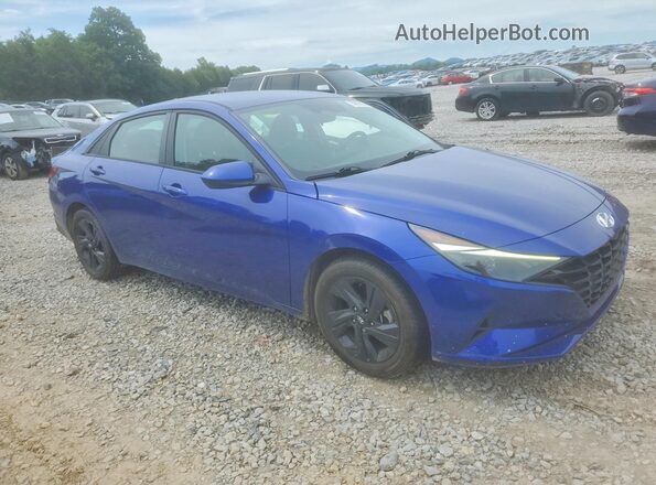 KMHLM4AJXMU010092 2021 HYUNDAI ELANTRA Blue წინა მარჯვენა