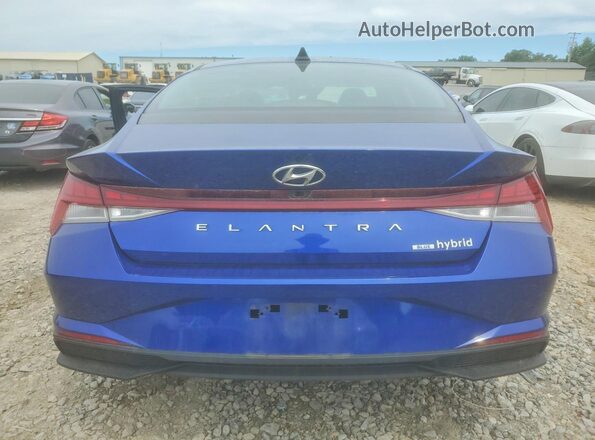 KMHLM4AJXMU010092 2021 HYUNDAI ELANTRA Blue უკანა ხედი