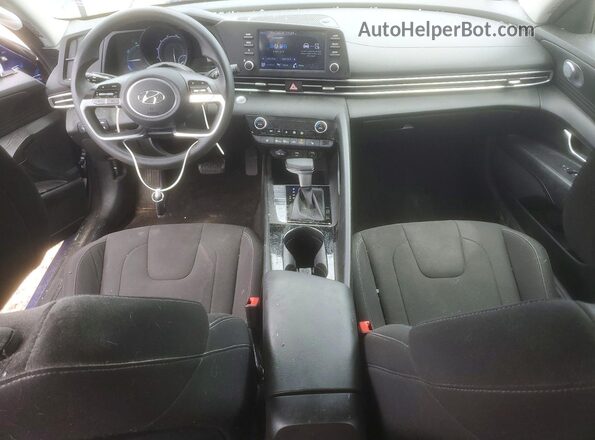 KMHLM4AJXMU010092 2021 HYUNDAI ELANTRA Blue წინა პანელის ხედი