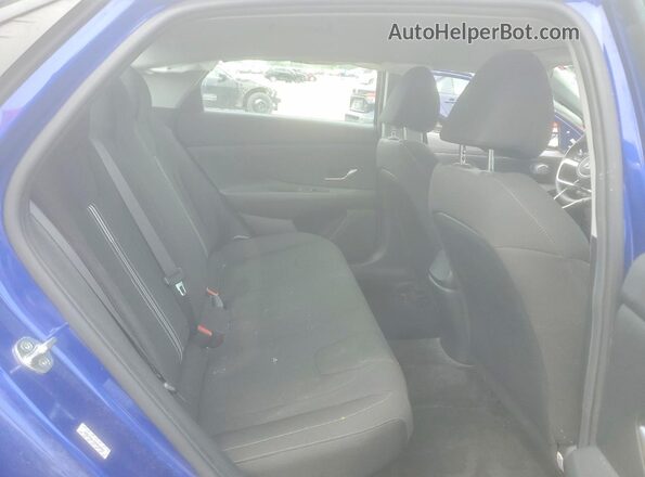 KMHLM4AJXMU010092 2021 HYUNDAI ELANTRA Blue უკანა სავარძლების ხედი