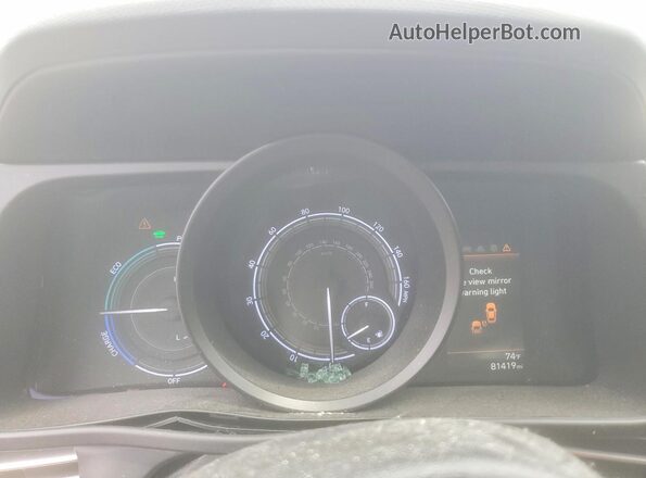 KMHLM4AJXMU010092 2021 HYUNDAI ELANTRA Blue ხელსაწყოთა პანელის ხედი