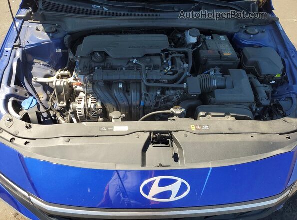 KMHLM4DG0RU640730 2024 HYUNDAI ELANTRA Blue Widok wnętrza z tyłu