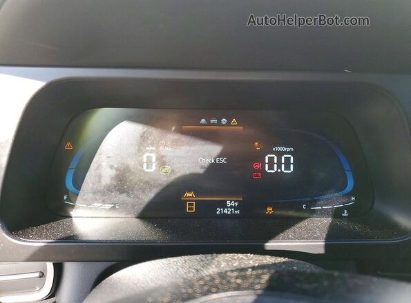 KMHLM4DG2SU974005 2025 HYUNDAI ELANTRA White Instrument cluster view