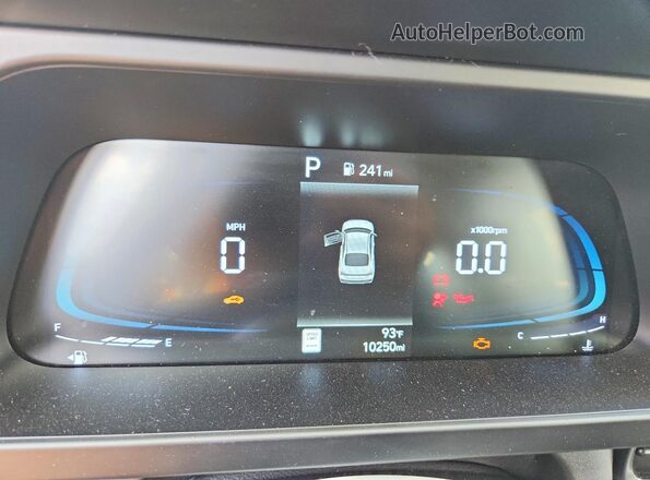 KMHLM4DG2TU170871 2026 HYUNDAI ELANTRA Gray Вид щитка приладів