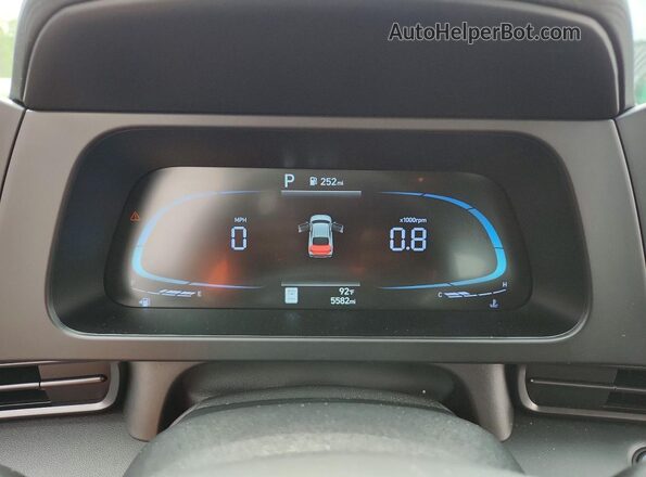 KMHLM4DG2TU172734 2026 HYUNDAI ELANTRA Gray Вид щитка приладів