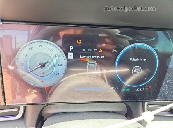 KMHLM4DG3RU711998 2024 HYUNDAI ELANTRA White Vista del cuadro de instrumentos