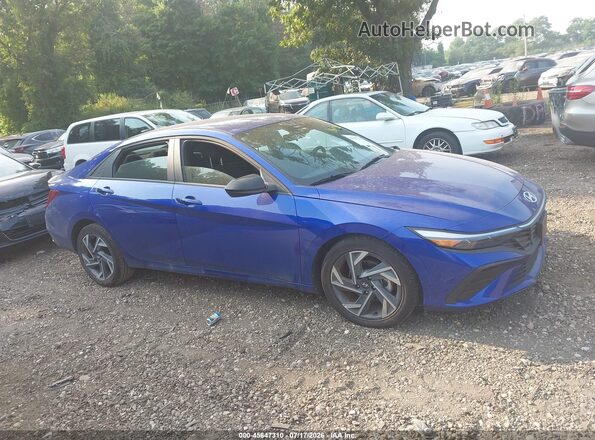KMHLM4DG3SU094236 2025 HYUNDAI ELANTRA Blue Вид задньої частини салону