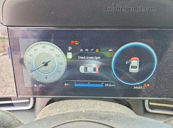 KMHLM4DG4RU798780 2024 HYUNDAI ELANTRA Серый Вид щитка приборов