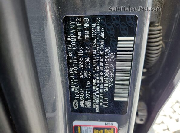 KMHLM4DG4RU798780 2024 HYUNDAI ELANTRA Серый Вид подкапотного пространства