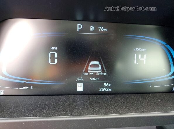 KMHLM4DG4TU138293 2026 HYUNDAI ELANTRA White Widok zestawu wskaźników
