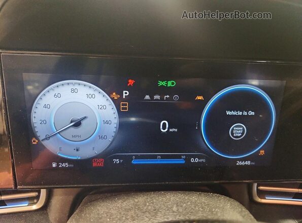 KMHLM4DG5RU756540 2024 HYUNDAI ELANTRA Gray Widok zestawu wskaźników