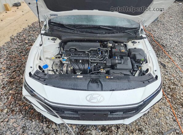 KMHLM4DG5SU973155 2025 HYUNDAI ELANTRA Белый Вид задней части салона