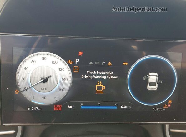 KMHLM4DG6RU835232 2024 HYUNDAI ELANTRA Blue Սարքավորումների վահանակի տեսք
