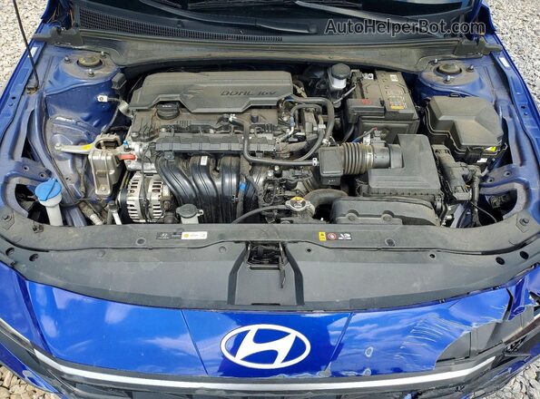 KMHLM4DG6RU835232 2024 HYUNDAI ELANTRA Blue Սալոնի հետևի տեսք