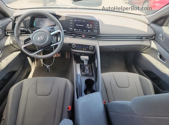 KMHLM4DG7SU017675 2025 HYUNDAI ELANTRA Gray Առջևի վահանակի տեսք