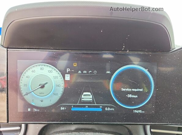 KMHLM4DG9RU724142 2024 HYUNDAI ELANTRA Gray Vista del cuadro de instrumentos