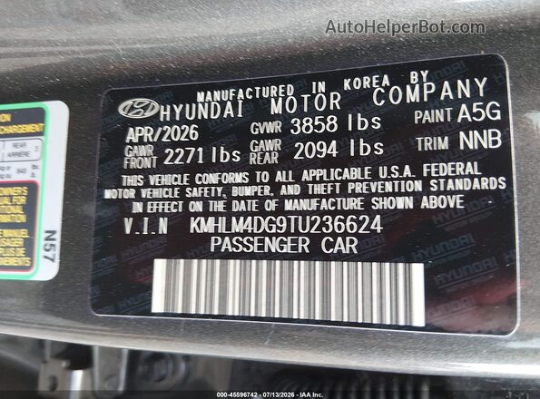 KMHLM4DG9TU236624 2026 HYUNDAI ELANTRA Серый Вид подкапотного пространства
